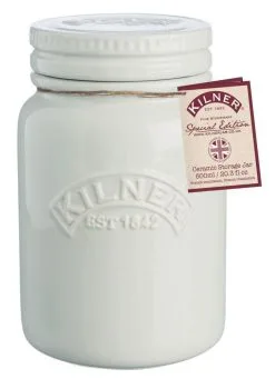 Kilner Keramikgefäß Push Top In Hellgrau, 0,6 Liter 5 Kilner Keramikgefäß Push Top In Hellgrau, 0,6 Liter -Küchenorganisation Verkäufe 0025 363 2 neu l