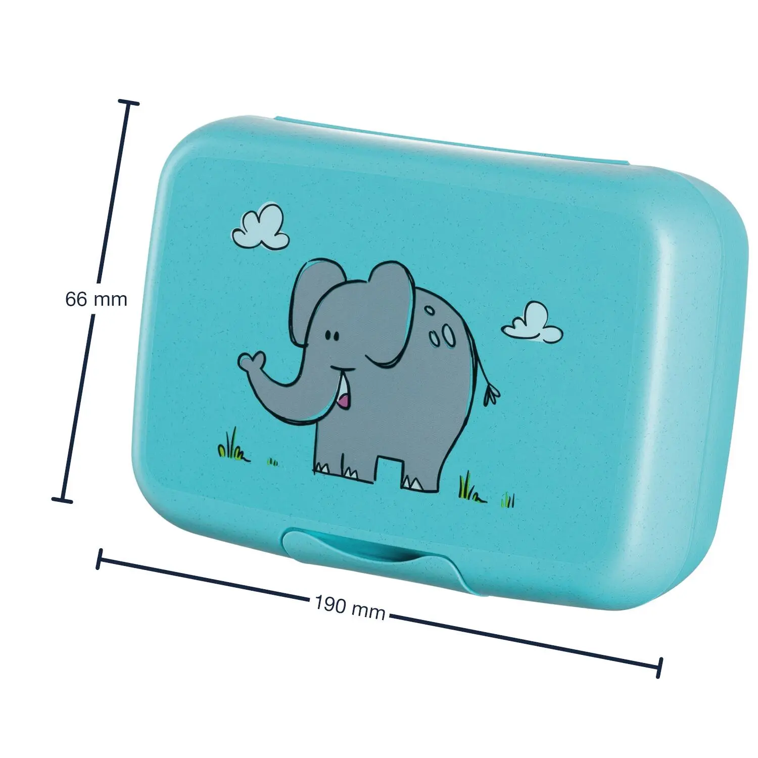 Leonardo Brotdose BAMBINI Türkis Elefant 4 Leonardo Brotdose BAMBINI Türkis Elefant – Bild 2