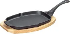 Küchenprofi Servierpfanne Mit Abnehmbarem Griff Und Holzbrett