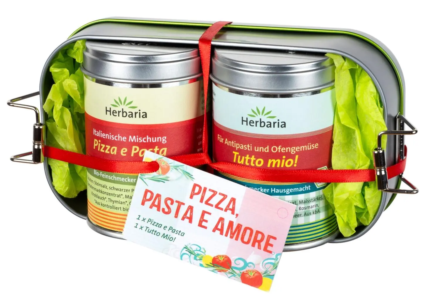 Herbaria Geschenkset Pizza, Pasta E Amore 3 Herbaria Geschenkset Pizza, Pasta E Amore