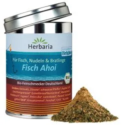Herbaria Fisch Ahoi, Fischgewürz -Küchenorganisation Verkäufe 05007220 Fisch Ahoi bio 85g M Dose 3