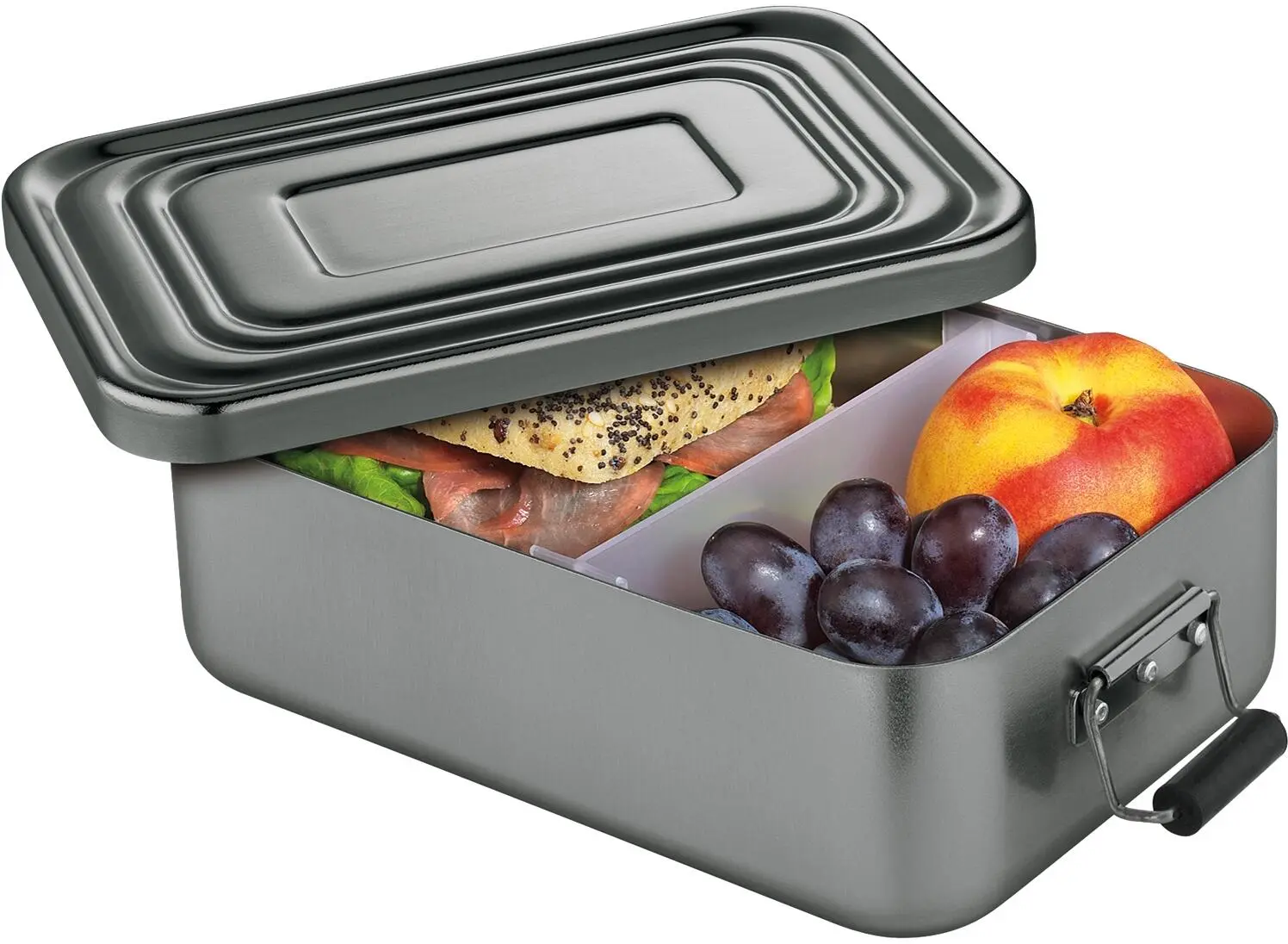 Küchenprofi Lunchbox Klein, Anthrazit 4 Küchenprofi Lunchbox Klein, Anthrazit – Bild 2