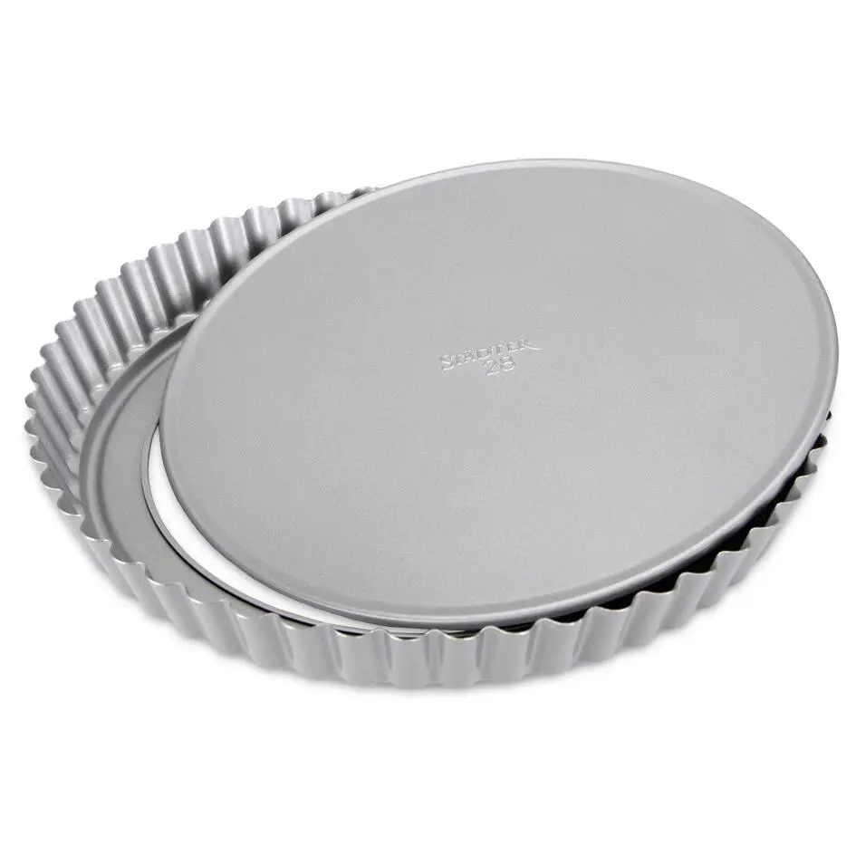 Städter Tarteform Mit Hebeboden ø 28 Cm / H 3,5 Cm Silber 9 Städter Tarteform Mit Hebeboden ø 28 Cm / H 3,5 Cm Silber – Bild 7