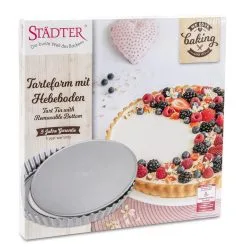 Städter Tarteform Mit Hebeboden ø 28 Cm / H 3,5 Cm Silber 12 Städter Tarteform Mit Hebeboden ø 28 Cm / H 3,5 Cm Silber -Küchenorganisation Verkäufe 206 661721 V01