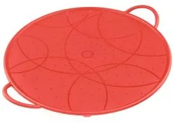 Kuhn Rikon Spritzschutz Silikon Rot 26cm