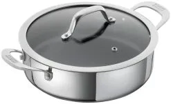 Kuhn Rikon Allround Servierpfanne Beschichtet Mit Glasdeckel 28 Cm