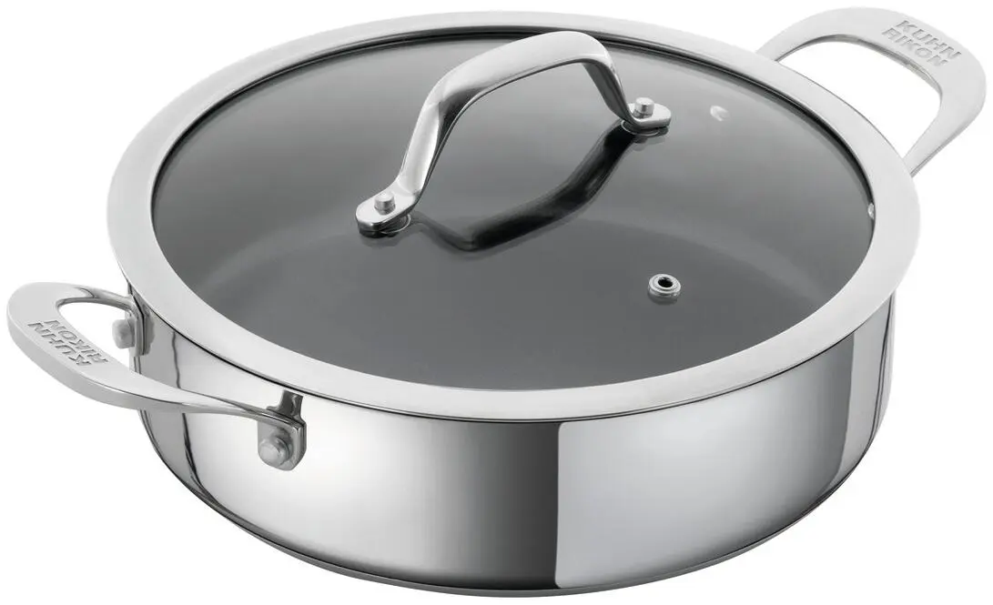 Kuhn Rikon Allround Servierpfanne Beschichtet Mit Glasdeckel 28 Cm 3 Kuhn Rikon Allround Servierpfanne Beschichtet Mit Glasdeckel 28 Cm