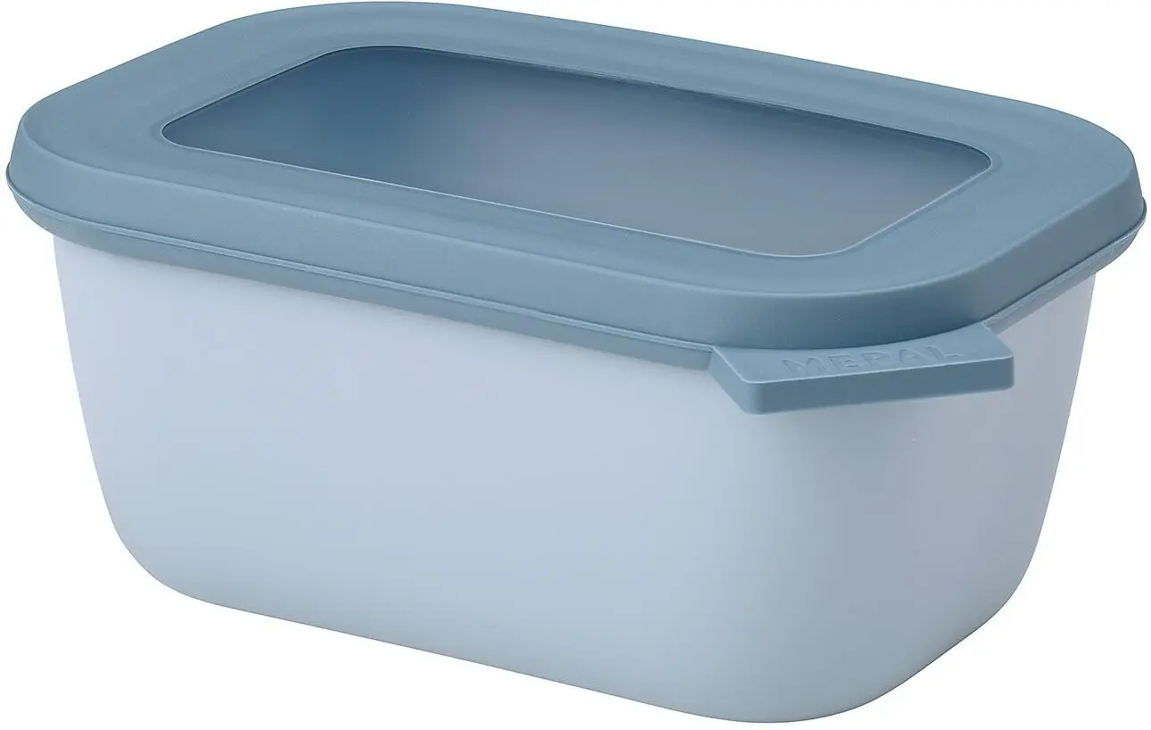 Mepal Multischüssel Cirqula Rechteckig 750 Ml - Nordic Blue 3 Mepal Multischüssel Cirqula Rechteckig 750 Ml - Nordic Blue