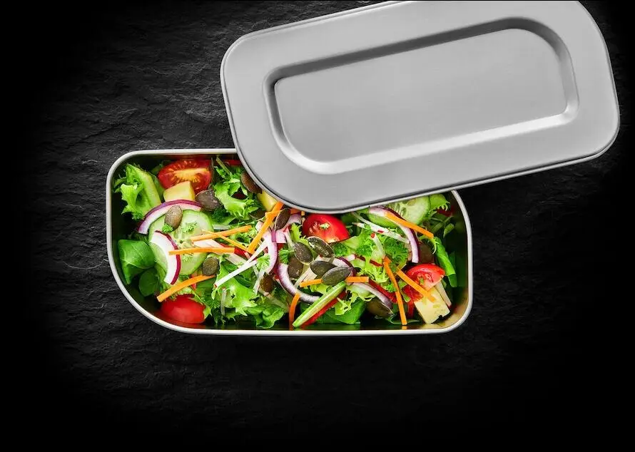 Lurch Lunchbox Salatdose Edelstahl 4 Lurch Lunchbox Salatdose Edelstahl – Bild 2