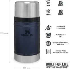 Stanley Classic Food Jar 0,70l, Blau -Küchenorganisation Verkäufe 222 668703 web3