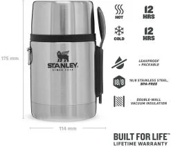 Stanley Adventure Food Jar 0,5l, Edelstahl -Küchenorganisation Verkäufe 222 670900 web3