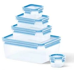 Emsa Frischhaltedosen Set Clip & Close Klein, 5-teilig