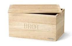 Continenta Brotkasten Aus Gummibaumholz Mit Integriertem Schneidebrett (B-Ware - Sehr Guter Zustand) -Küchenorganisation Verkäufe 3141 2 l
