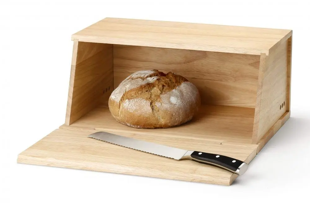 Continenta Brotkasten Aus Gummibaumholz 4 Continenta Brotkasten Aus Gummibaumholz – Bild 2