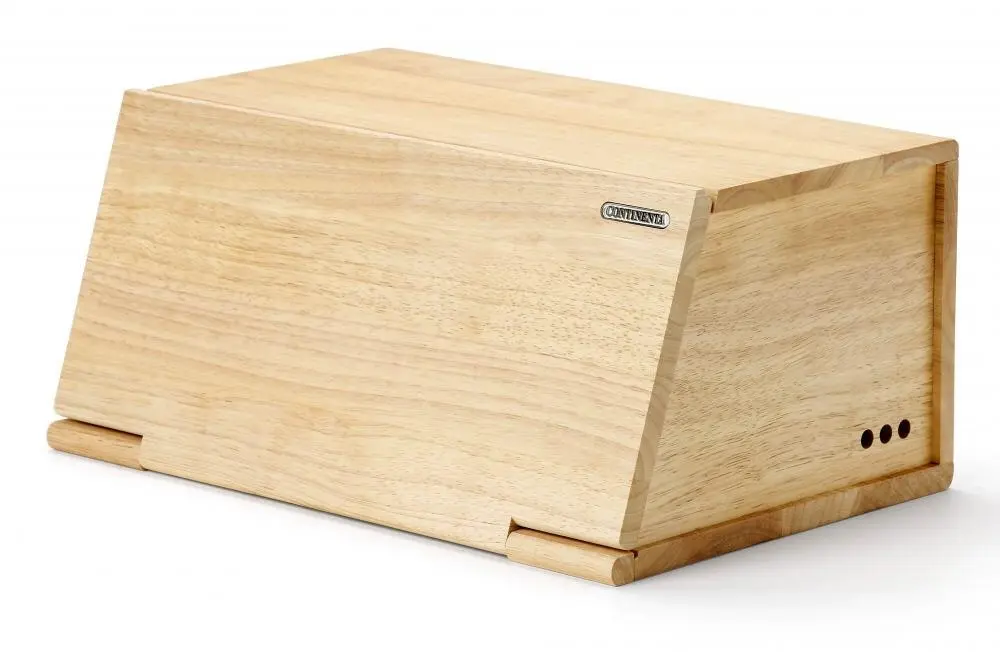 Continenta Brotkasten Aus Gummibaumholz 3 Continenta Brotkasten Aus Gummibaumholz