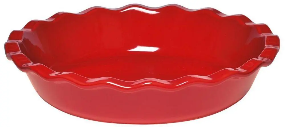 Emile Henry Kuchen-& Auflaufform Mit Wellenrand In Granatapfel 3 Emile Henry Kuchen-& Auflaufform Mit Wellenrand In Granatapfel