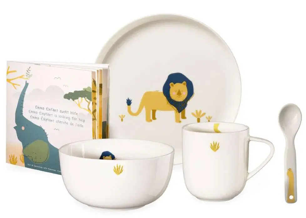 ASA Kindergeschirrset 5tlg. Kids Leo Löwe 3 ASA Kindergeschirrset 5tlg. Kids Leo Löwe