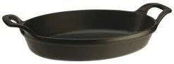 Staub Auflaufform Oval Aus Gusseisen In Schwarz