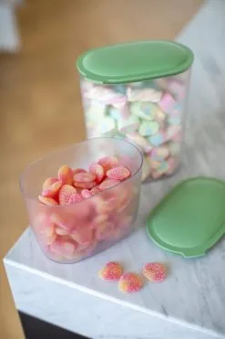 Koziol Vorratsdose CONNECT OVAL In Grün -Küchenorganisation Verkäufe 4064 4065 CONNECT OVAL 703 lo 1