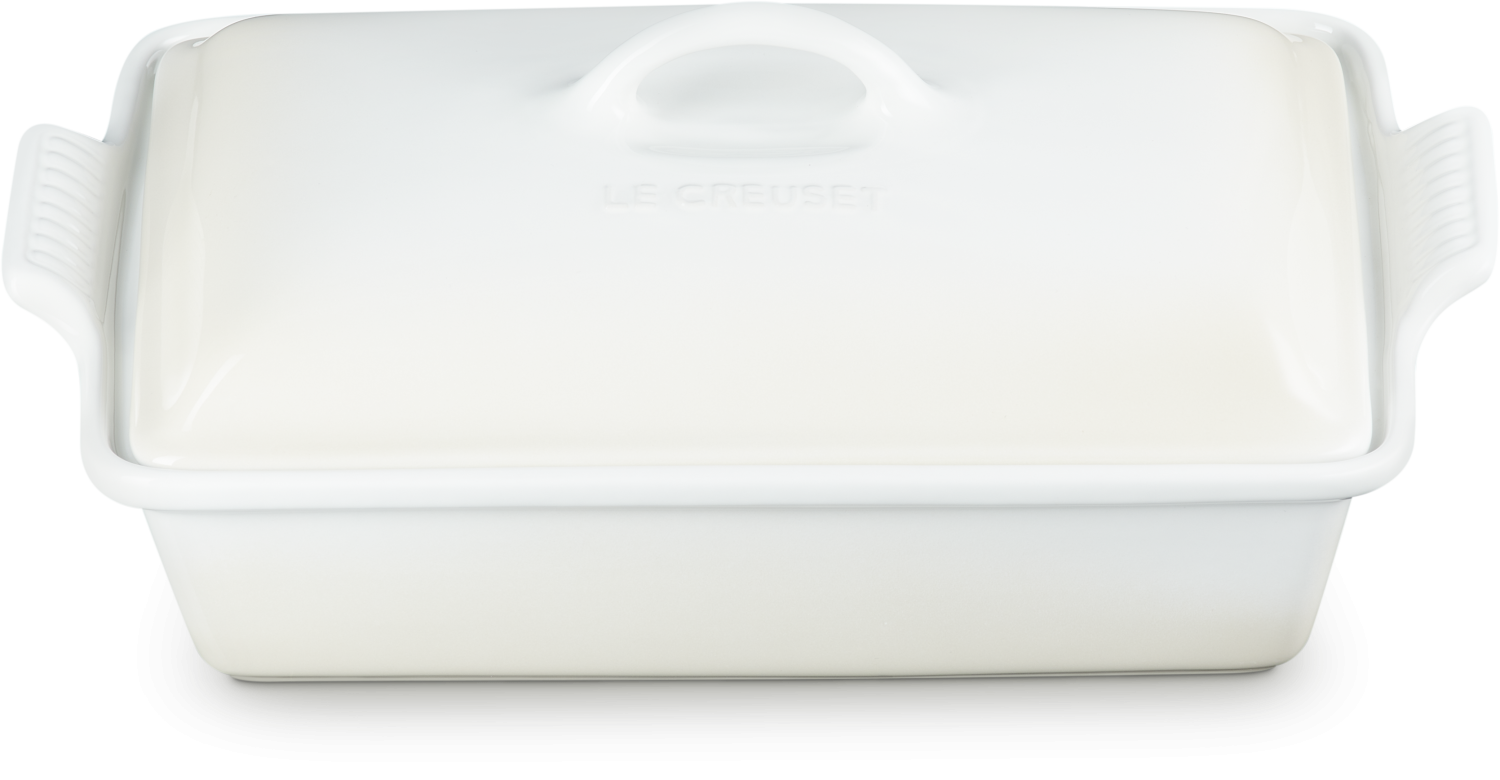 Le Creuset Auflaufform Tradition Mit Deckel, Rechteckig In Meringue 4 Le Creuset Auflaufform Tradition Mit Deckel, Rechteckig In Meringue – Bild 2