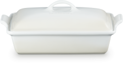 Le Creuset Auflaufform Tradition Mit Deckel, Rechteckig In Meringue