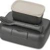 Koziol Lunch Box Candy Ready Mit Besteck-Set In Grau 2 Koziol Lunch Box Candy Ready Mit Besteck-Set In Grau -Küchenorganisation Verkäufe 7272701