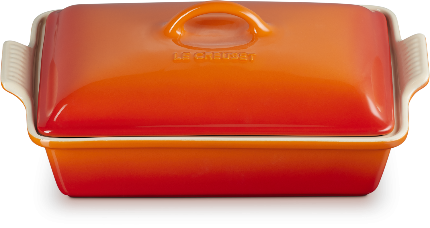 Le Creuset Auflaufform Tradition Mit Deckel, Rechteckig In Ofenrot 4 Le Creuset Auflaufform Tradition Mit Deckel, Rechteckig In Ofenrot – Bild 2