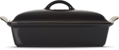 Le Creuset Auflaufform Tradition Mit Deckel, Rechteckig In Schwarz