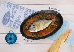 Le Creuset Aluminium-Antihaft-Pfanne Oval, 40 Cm 10 Le Creuset Aluminium-Antihaft-Pfanne Oval, 40 Cm -Küchenorganisation Verkäufe 96700601000000 Aluminium Ovale Pfanne 40x25x5cm 4 l