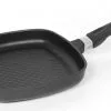 AMT Gastroguss AMT Eckpfanne Flach Aus Aluguss Mit Grillstreifen