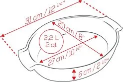 Appolia Auflaufform Oval In Blau 10 Appolia Auflaufform Oval In Blau -Küchenorganisation Verkäufe APPOLIA DIMENSIONS Ovale 31 1