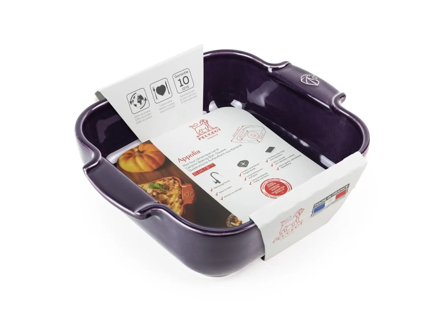 Appolia Auflaufform Quadratisch In Aubergine 4 Appolia Auflaufform Quadratisch In Aubergine – Bild 2