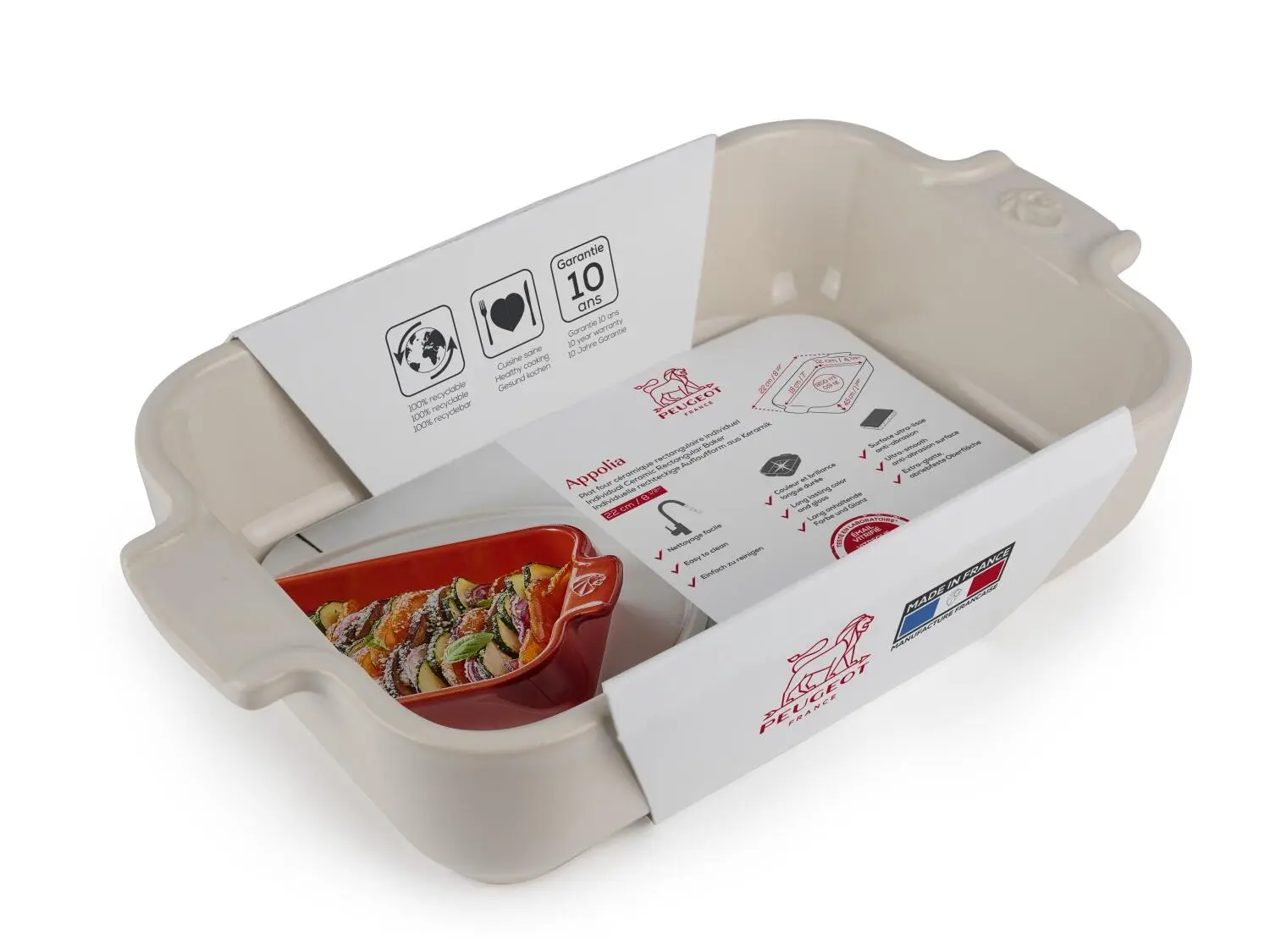 Appolia Auflaufform Rechteckig In Ecru 4 Appolia Auflaufform Rechteckig In Ecru – Bild 2