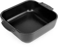 Appolia Auflaufform Quadratisch In Satin-schwarz -Küchenorganisation Verkäufe APPOLIA plat carre noir black satin 21 cm 61555