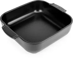 Appolia Auflaufform Quadratisch In Satin-schwarz -Küchenorganisation Verkäufe APPOLIA plat carre noir black satin 28 cm 61548