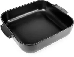 Appolia Auflaufform Quadratisch In Satin-schwarz -Küchenorganisation Verkäufe APPOLIA plat carre noir black satin 36 cm 61531