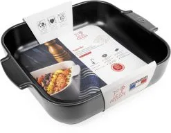 Appolia Auflaufform Quadratisch In Satin-schwarz -Küchenorganisation Verkäufe APPOLIA plat carre noir black satin 36 cm 61531 packaging