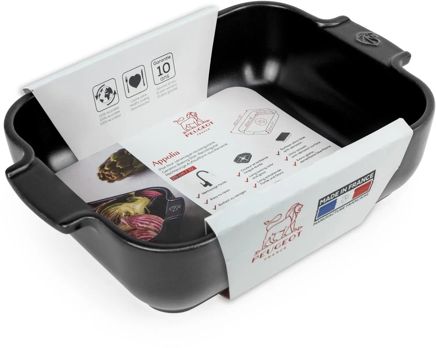 Appolia Auflaufform Rechteckig In Satin-schwarz 6 Appolia Auflaufform Rechteckig In Satin-schwarz – Bild 4