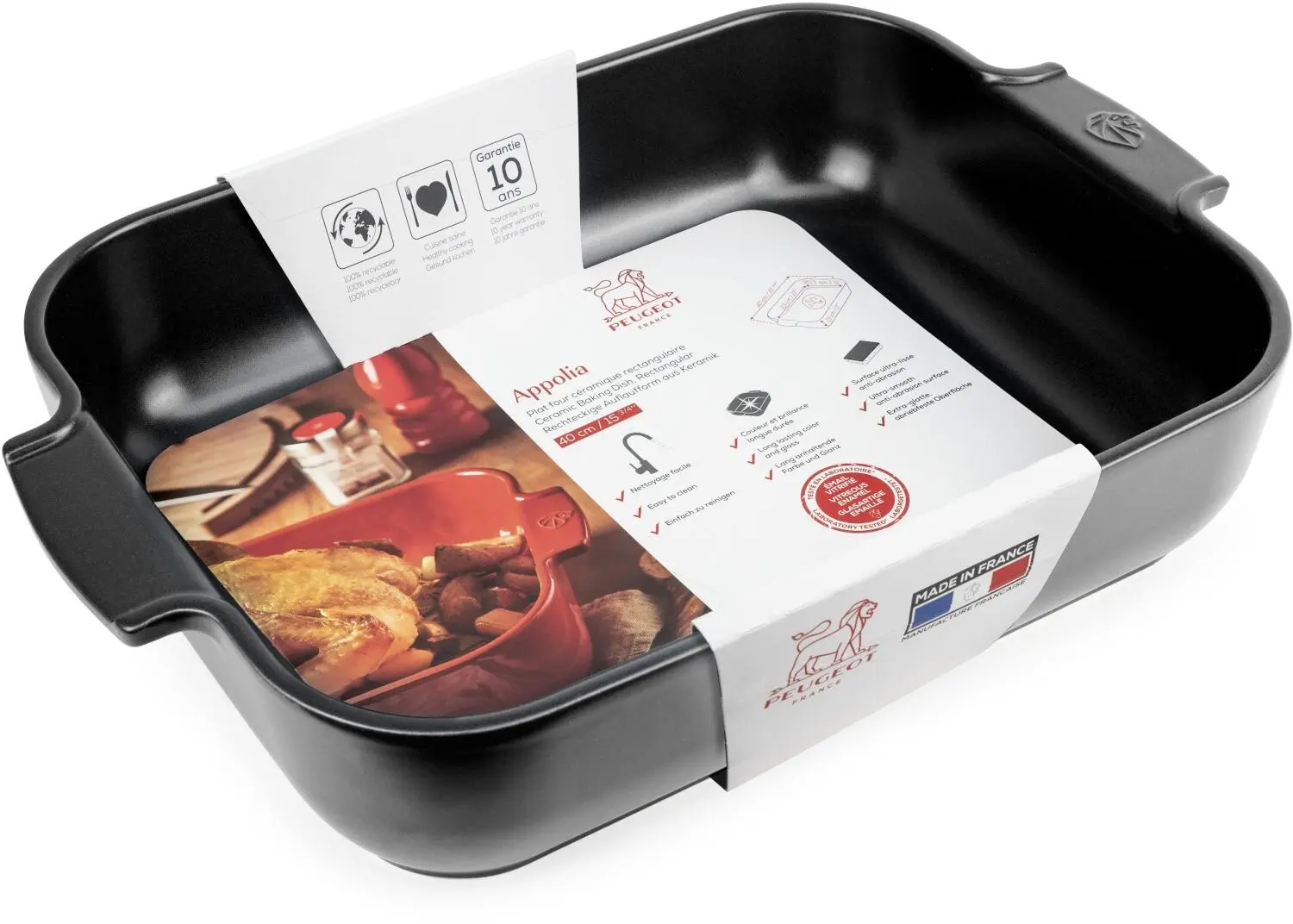 Appolia Auflaufform Rechteckig In Satin-schwarz 12 Appolia Auflaufform Rechteckig In Satin-schwarz – Bild 10