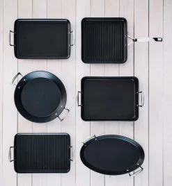 Le Creuset Aluminium-Antihaft-Bratreine 19 Le Creuset Aluminium-Antihaft-Bratreine -Küchenorganisation Verkäufe Aluminium Antihaft Spezialformen Sortimentsuebersicht 1 l