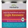 Herbaria Große Karawane, Gewürz Für Hackfleisch Und Falafel -Küchenorganisation Verkäufe BioFein Orient GrosseKarawane M Dose xl 1