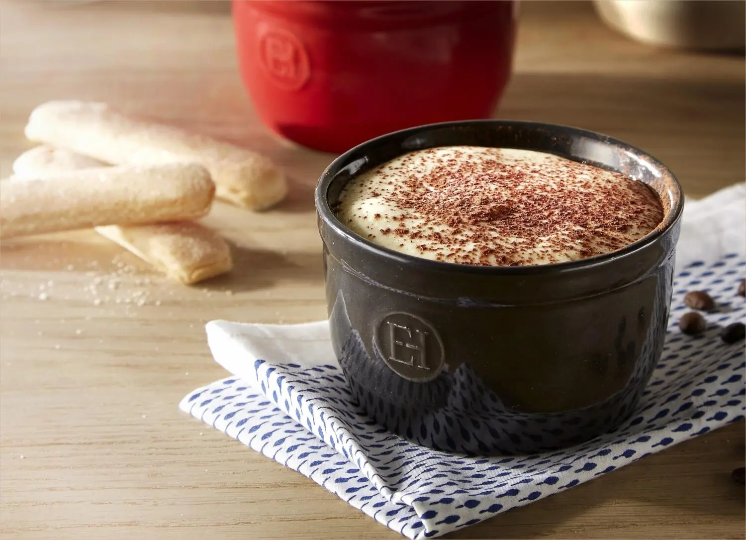 Emile Henry Töpfchen Nr. 9 In Fusain 4 Emile Henry Töpfchen Nr. 9 In Fusain – Bild 2