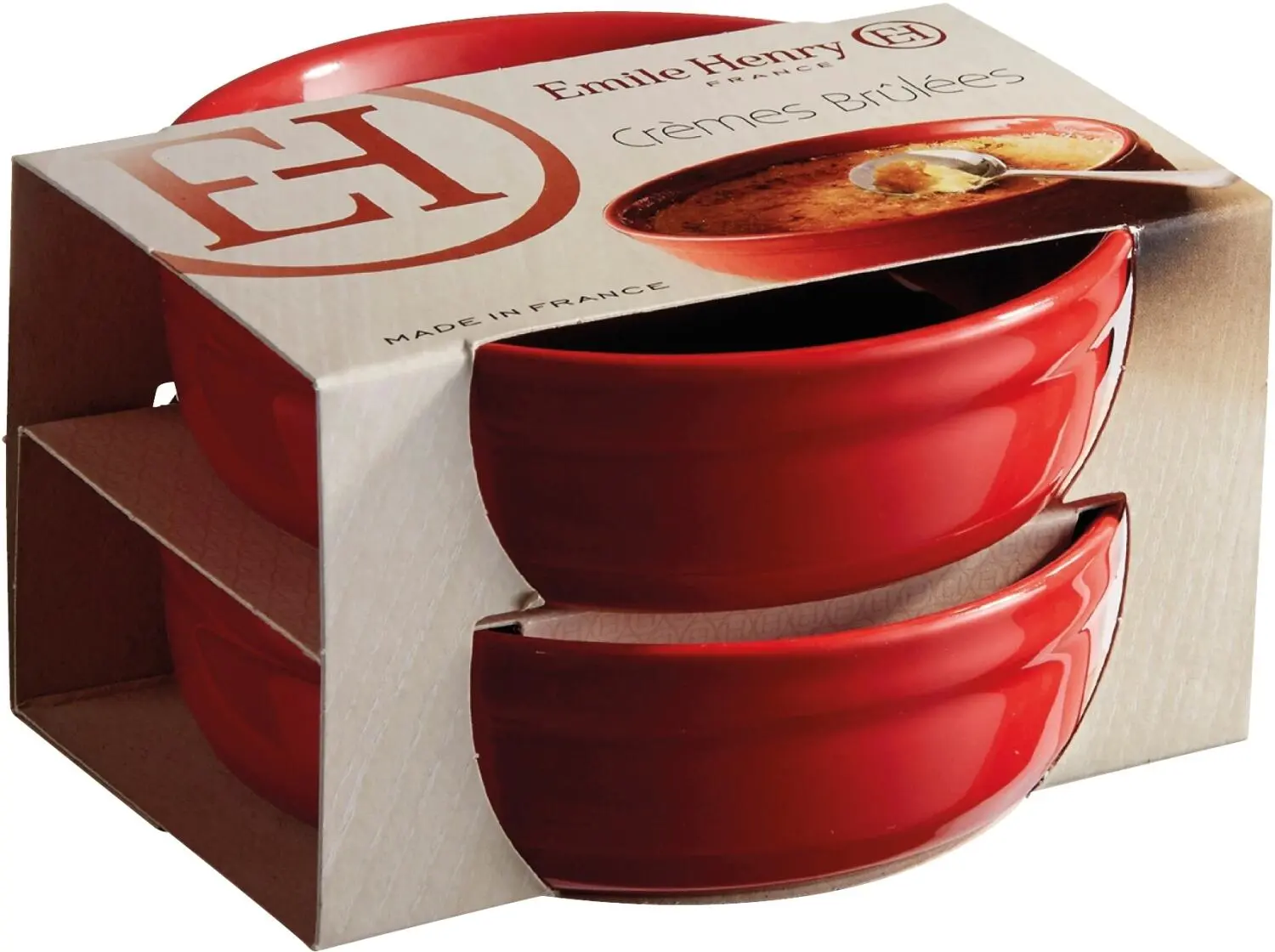 Emile Henry Creme Brulée-Schale In Granatapfel, 2er Set 4 Emile Henry Creme Brulée-Schale In Granatapfel, 2er Set – Bild 2