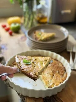 Emile Henry Torten- & Quicheform In Farine 7 Emile Henry Torten- & Quicheform In Farine -Küchenorganisation Verkäufe EH 6024 Amb DeepTartDish Tourtiere Quiche Slice V 2