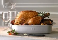 Emile Henry Gratinform Ultime Rechteckig In Farine 16 Emile Henry Gratinform Ultime Rechteckig In Farine -Küchenorganisation Verkäufe EH 9654 Amb Ultime PlatRectangle RectangularDish Dinde Turkey H