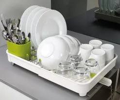 Joseph Joseph Ausziehbares Abtropfgestell Extend In Weiß -Küchenorganisation Verkäufe Extend insitu whiteGreen neujpg 1