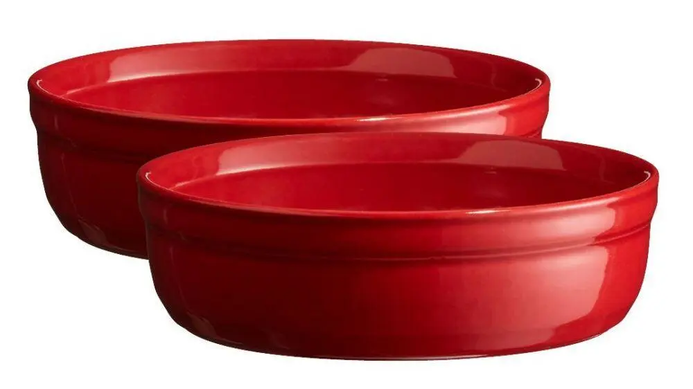Emile Henry Creme Brulée-Schale In Granatapfel, 2er Set 3 Emile Henry Creme Brulée-Schale In Granatapfel, 2er Set