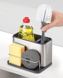 Joseph Joseph Ordnungshelfer Surface Für Die Spüle In Edelstahl 12 Joseph Joseph Ordnungshelfer Surface Für Die Spüle In Edelstahl -Küchenorganisation Verkäufe JJ surface sink tidy 85112 IU1 neu