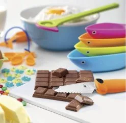 Kuhn Rikon Kindermesser Hund -Küchenorganisation Verkäufe Kinderkitchen ip8 3