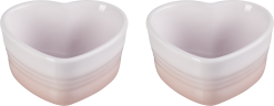 Le Creuset Herz-Förmchen 2er Set In Shell Pink